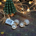 Bông tai vàng trắng (mã BT 52612)